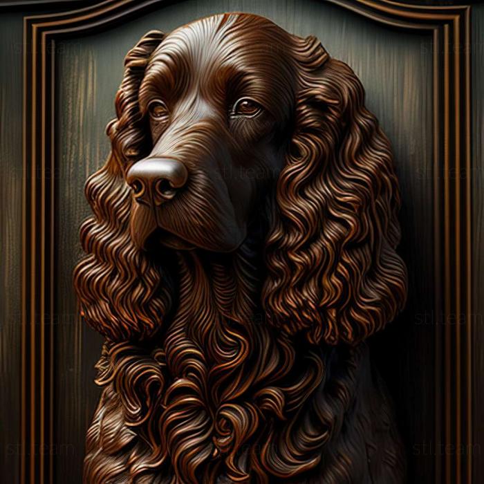 Irish Water Spaniel dog